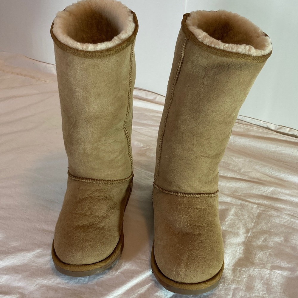 Emu Tall Shearling-Lined Winter Boots - Chestnut